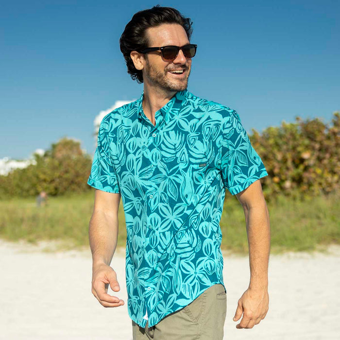 RSVLTS RSVLTS Short Sleeve Shirt Sweet Blue Sea – KUNUFLEX Short Sleeve Shirt