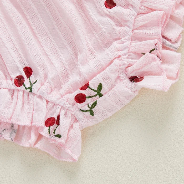 SWEET CHERRY Smocked Summer Outfit