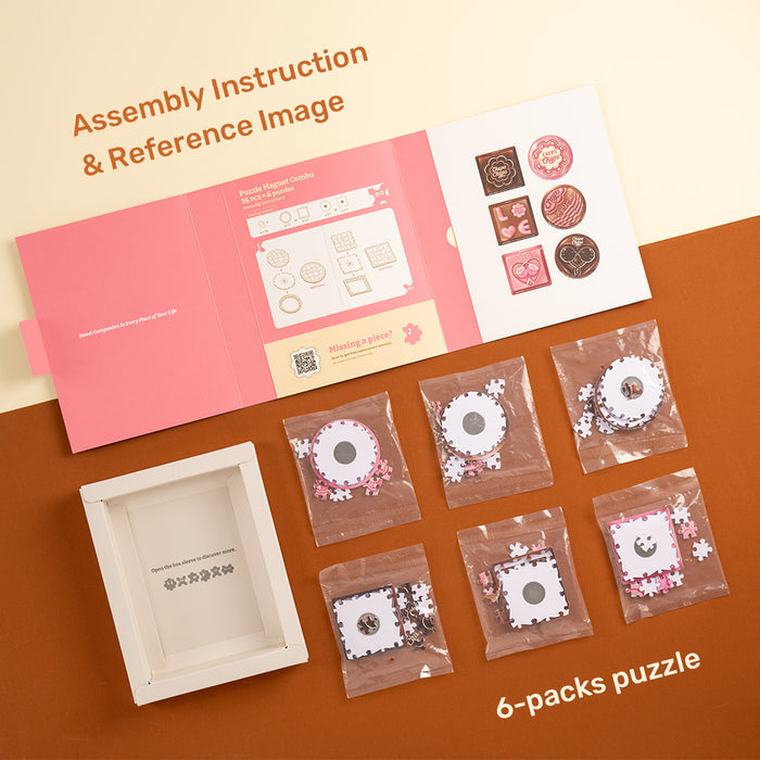 PieceRelax | Celebrate sweetness with the PieceRelax! A Valentine’s Day-inspired chocolate-themed magnetic puzzle gift set, featuring adorable Chupa Chups designs that double as décor when completed. Perfect for expressing love daily or on special occasions. Enjoy this delightful zero-calorie treat! With PieceRelax, you’ll always get there!