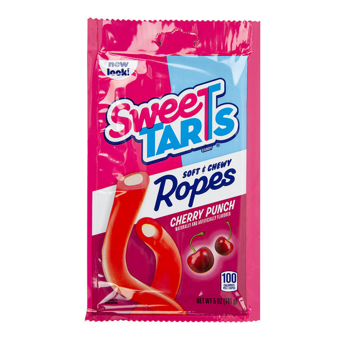Sweetarts Cherry Punch Chewy Ropes Candy Peg Bags - 12 Count