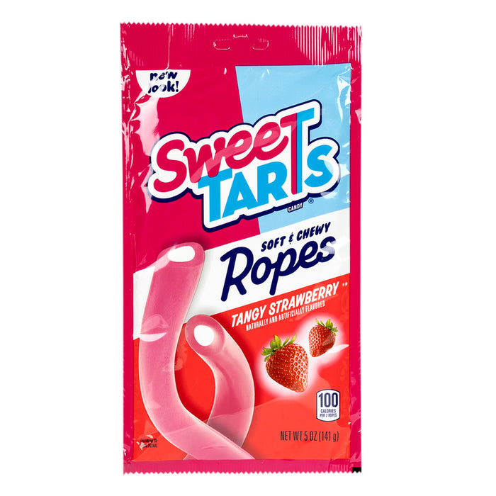 SweeTARTS Tangy Strawberry Rope Candy Peg Bag - 12 Count