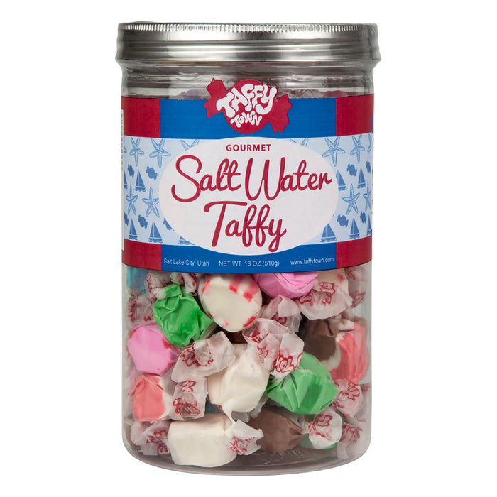 Taffy Town Assorted Salt Water Taffy Canister - 6 Count