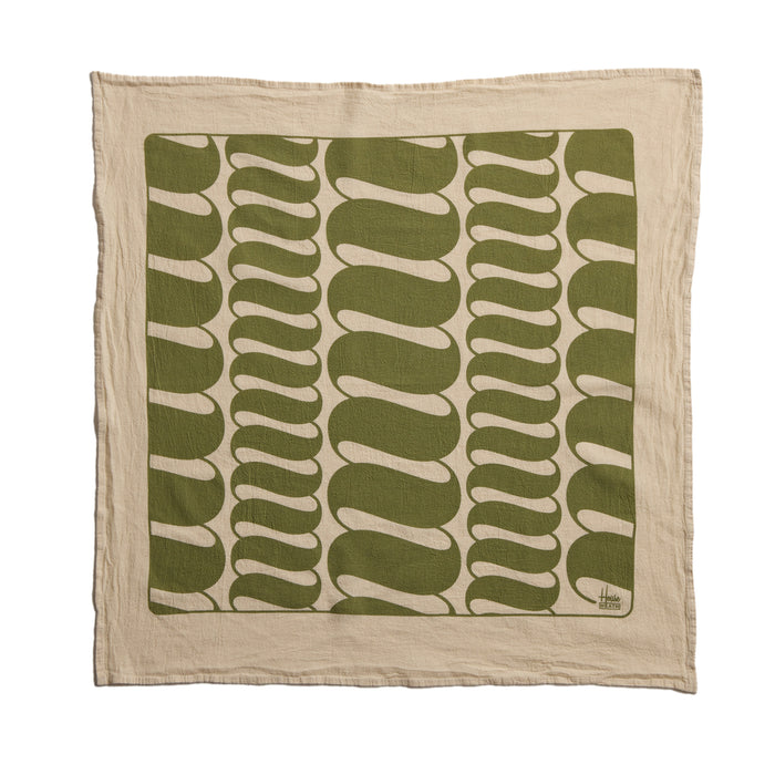 Tea Towels in Pesto and Lemongrass (Set of 2)