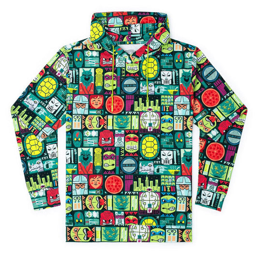 RSVLTS XS Nickelodeon Performance Hoodie Teenage Mutant Ninja Turtles  "Tiki Turtles – Performance Hoodie Teenage Mutant Ninja Turtles  "Tiki Turtles – Performance Hoodie