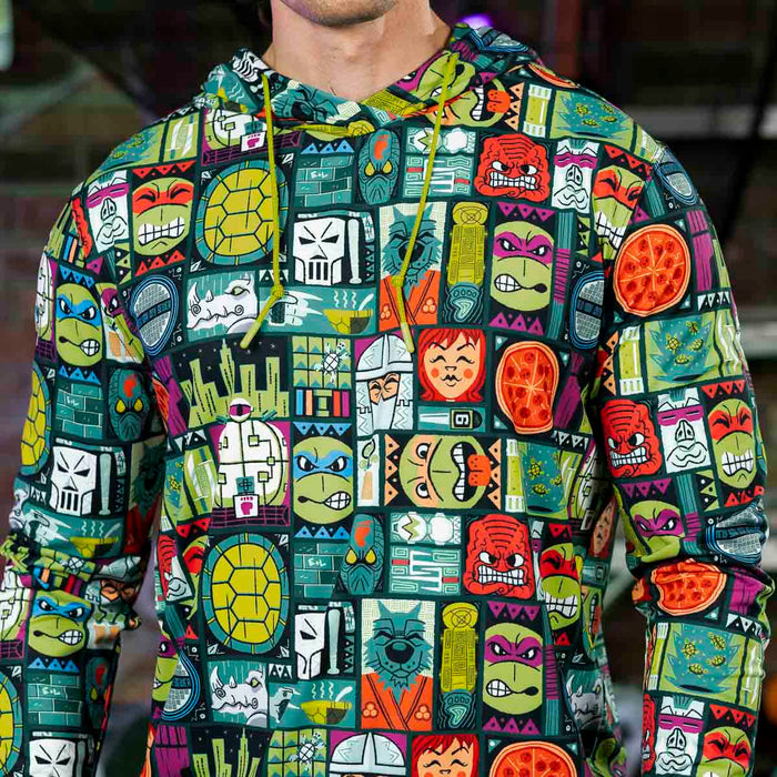 RSVLTS Nickelodeon Performance Hoodie Teenage Mutant Ninja Turtles "Tiki Turtles 2.0" – Performance Hoodie Teenage Mutant Ninja Turtles "Tiki Turtles 2.0" – Performance Hoodie