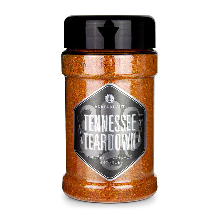 Ankerkraut Tennessee Teardown im Gewürzstreuer vor weißem Hintergrund.