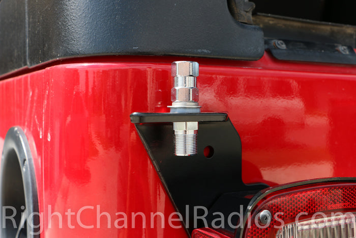 Teraflex Tail Light Antenna Mount Installed Driver Side
