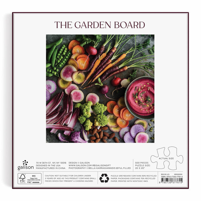 The Garden Board 500 Piece Puzzle Bella Karragiannidis