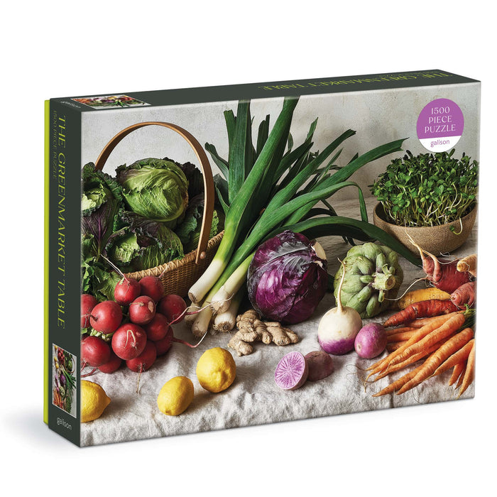 The Greenmarket Table 1500 Piece Puzzle Bella Karragiannidis