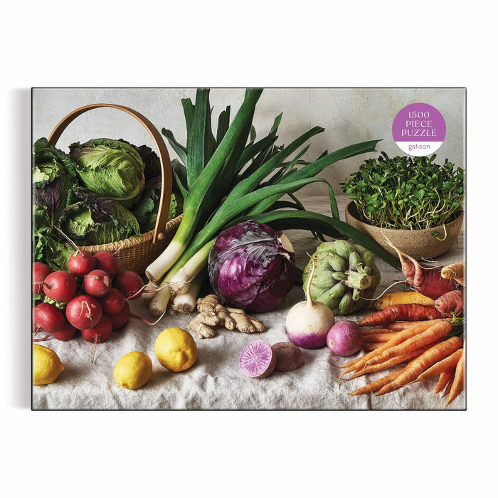 The Greenmarket Table 1500 Piece Puzzle Bella Karragiannidis