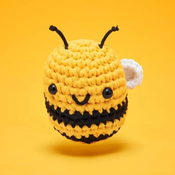 The Woobles Cornelius the Bee Beginner Crochet Kit - Owl & Goose Gifts