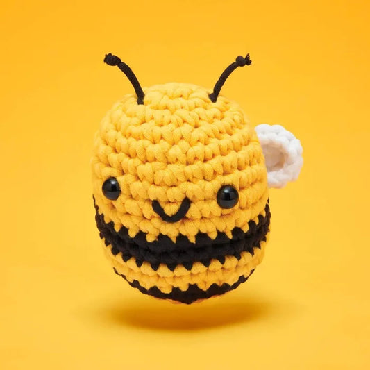 The Woobles Cornelius the Bee Beginner Crochet Kit - Owl & Goose Gifts
