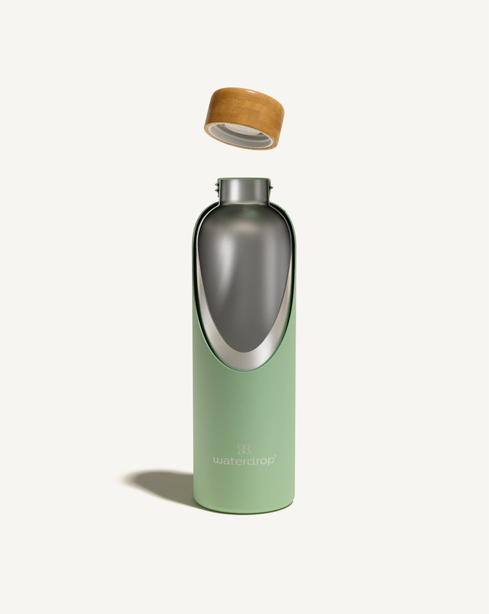 Thermo Steel Bottle · Bamboo cap
