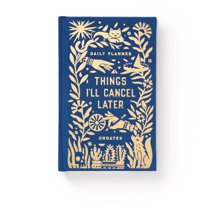 Things I'll Cancel Later Undated Mini Planner Brass Monkey
