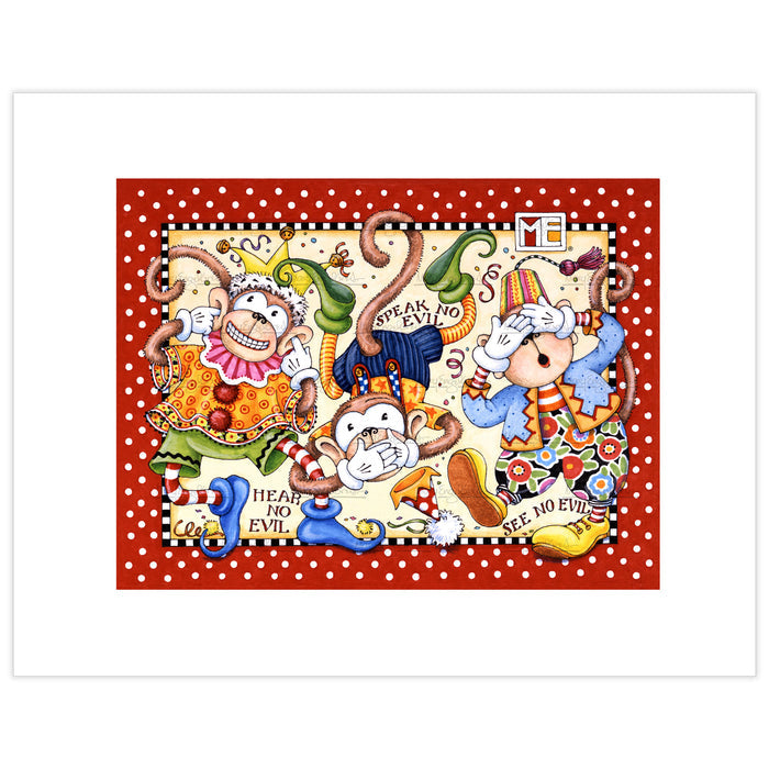 Three Monkeys Fine Art Print