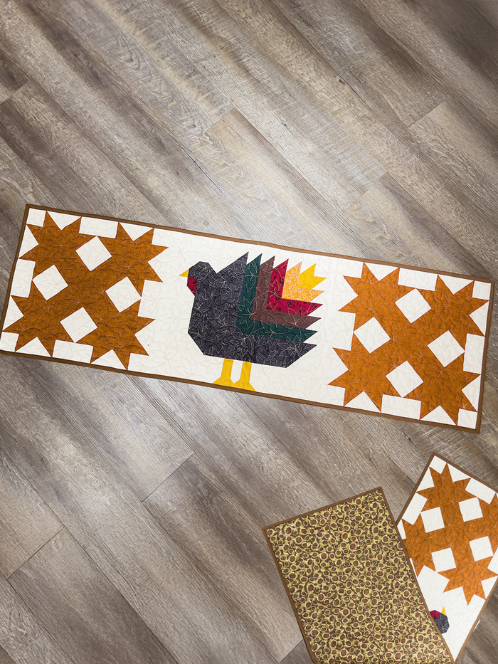 Time for Turkey Table Runner (Downloadable Sewing Pattern)