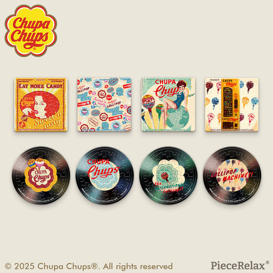 Pick a vinyl record every morning and let Chupa Chups take you back to timeless childhood memories filled with joy in the golden age of 1958. With&nbsp;PieceRelax, you’ll always get there.