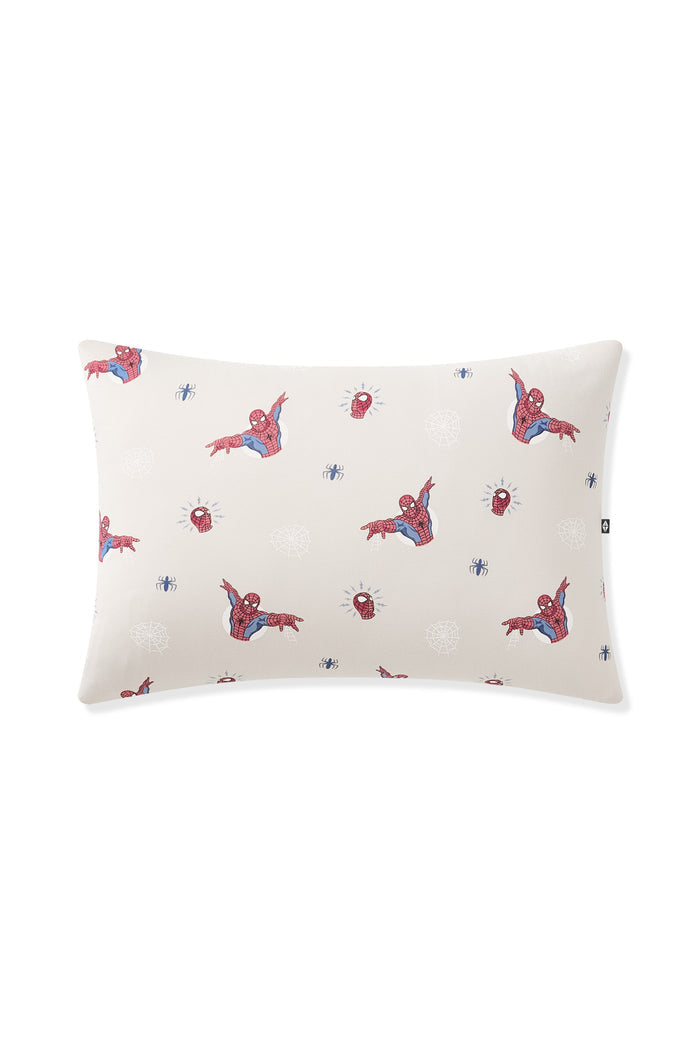 Oat Toddler Pillowcase with Spider-Man print on a white background