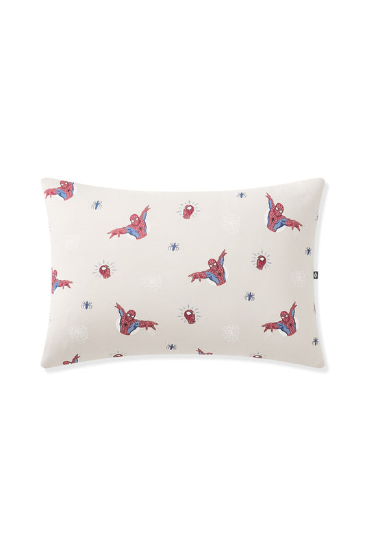 Oat Toddler Pillowcase with Spider-Man print on a white background