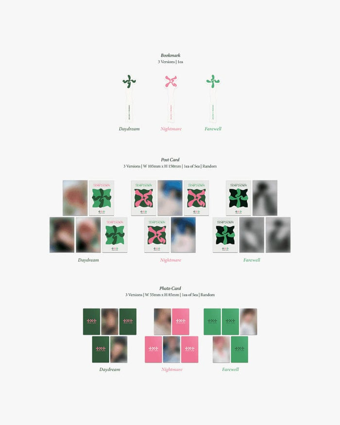 TOMORROW X TOGETHER (TXT) - The Name Chapter: TEMPTATION (3 Versions)
