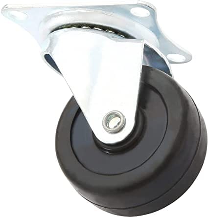 Toolcraft Mobile Plate Rubber Swivel Caster Ideally for for mechanic's creeper, service carts, cabinets, stools & chairs-TC5039  - TC5039 Mega