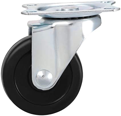 Toolcraft Mobile Plate Rubber Swivel Caster Ideally for for mechanic's creeper, service carts, cabinets, stools & chairs-TC5039  - TC5039 Mega