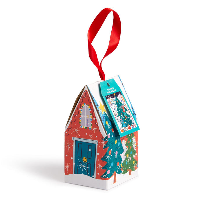 Tree Decorating 130pc Puzzle Ornament Holiday Ornament Puzzle Louise Cunningham