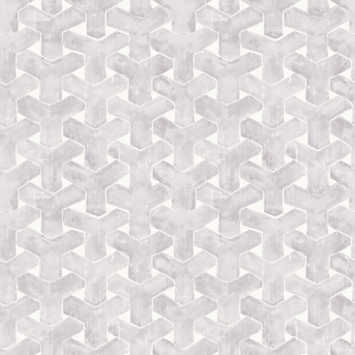 Grey trellis peel and stick wallpaper print #color_steel-grey