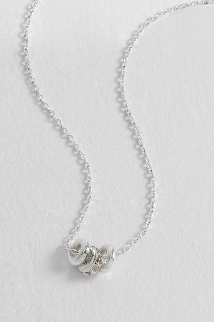 Triple Pave Ring Necklace