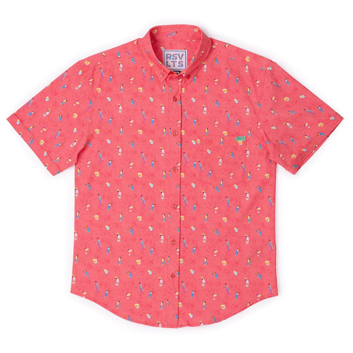 RSVLTS RSVLTS Tropical Flocktails _ KUNUFLEX Short Sleeve Shirt