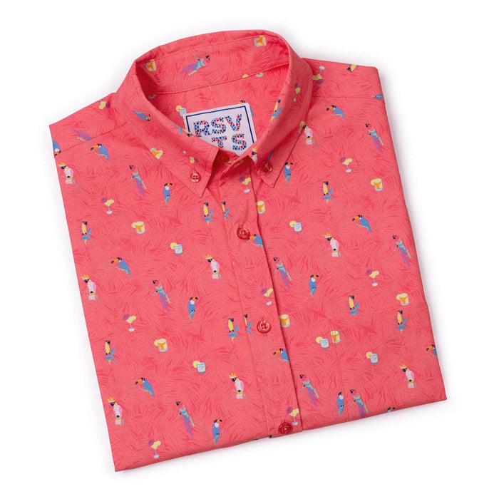 RSVLTS RSVLTS Tropical Flocktails _ KUNUFLEX Short Sleeve Shirt