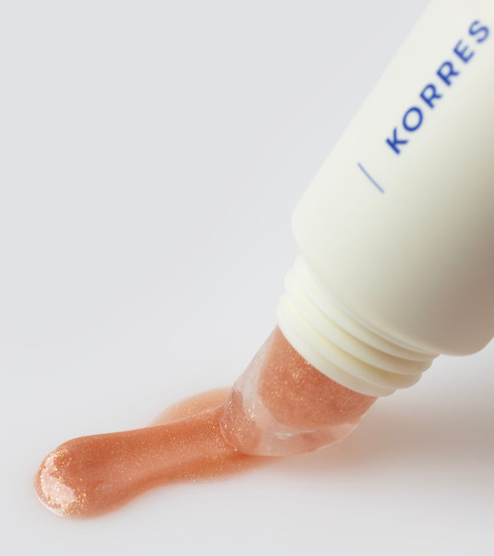 True Lip Shine Peach Shimmer Makeup KORRES