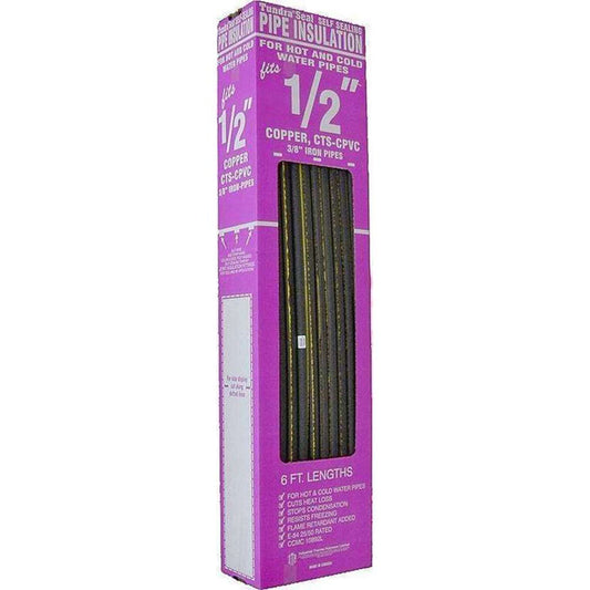 Tundra Self Sealing Pipe Insulation 1/2" x 6ft