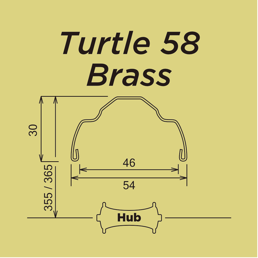 Turtle 58 Brass