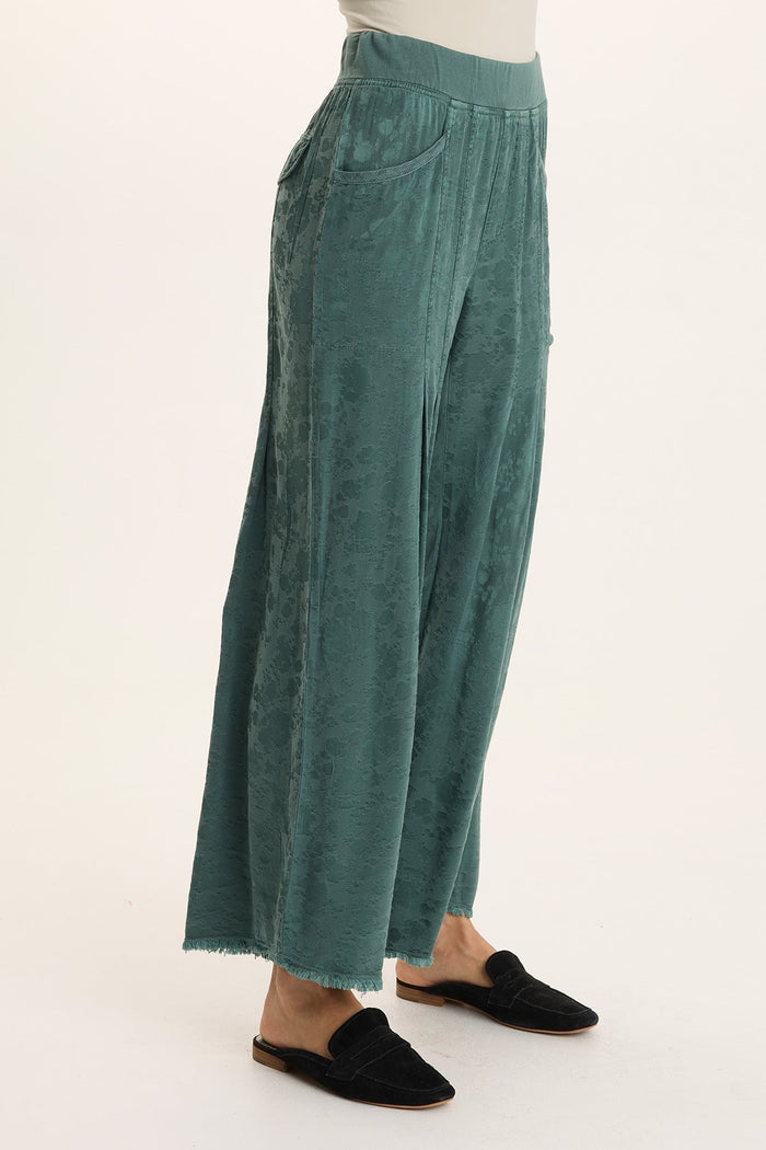 XCVI Twaina Textured Satin Soft Volume Wide Leg Pant