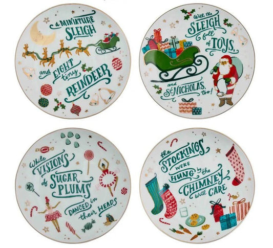 'Twas the Night Before Christmas Plate Set