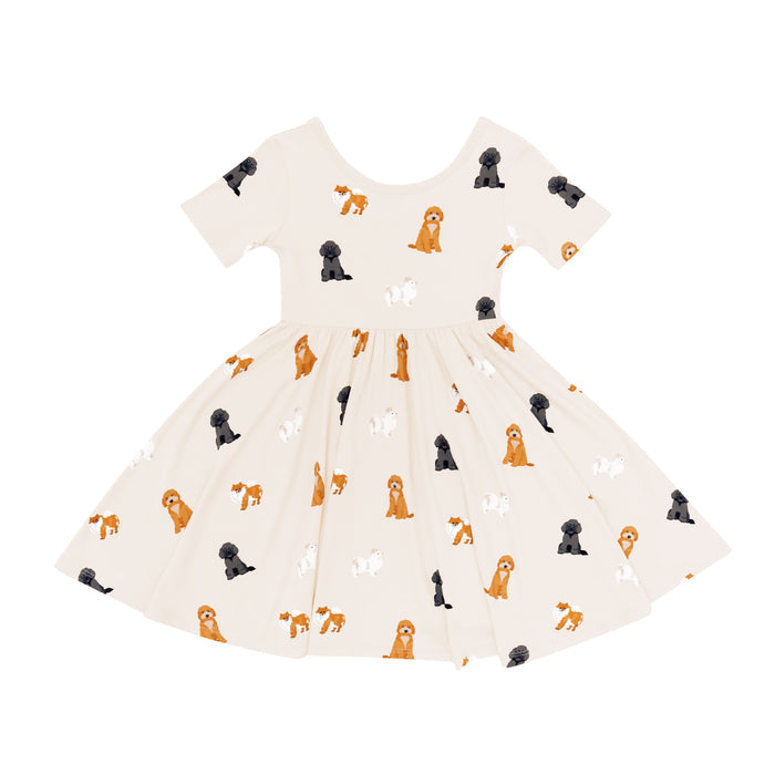 Kyte Baby's Twirl Dress in Fluffy Dog