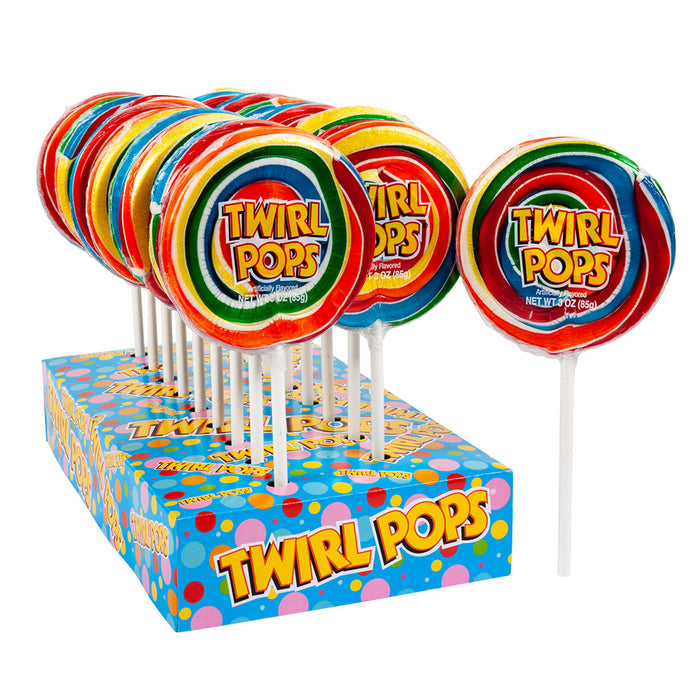 Twirl Pop Carnival Lollipops - 36 Count