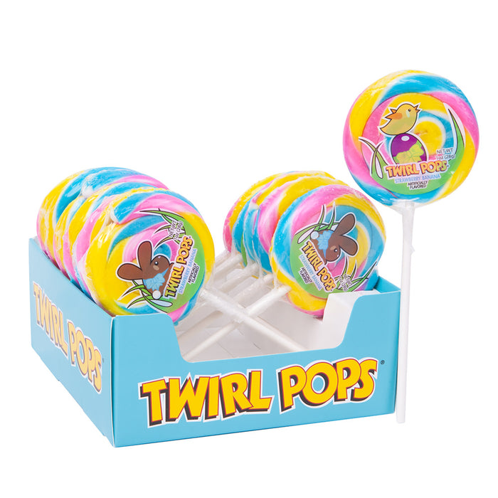 Twirl Pop Easter Lollipop Candy - 48 Count