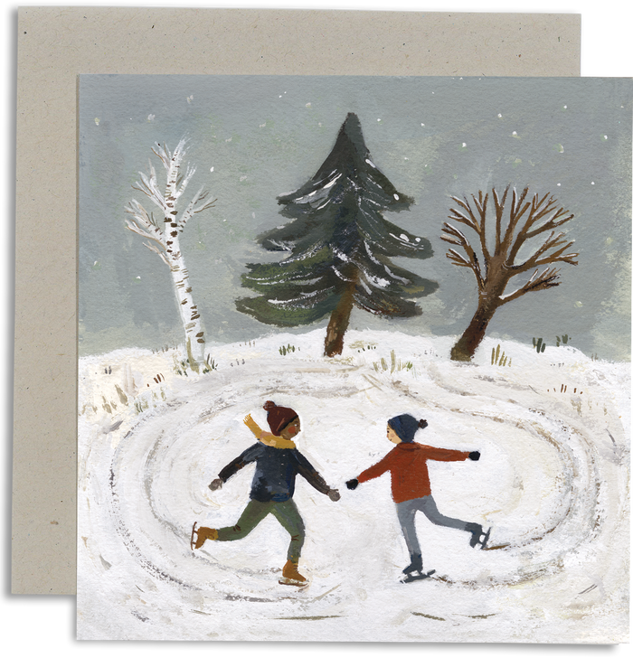 Two Skaters Card