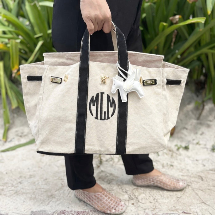 Two Tone Canvas Bag