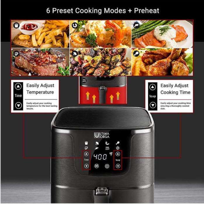 ULTIMA COSA BLACK Presto Luxe Plus Air Fryer 5L - TXGS-5T1