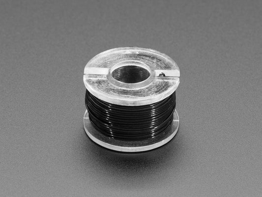 Ultra-Fine Stranded Wire Spool - 10 meters - 30AWG - Black by The Pi Hut - The Pi Hut