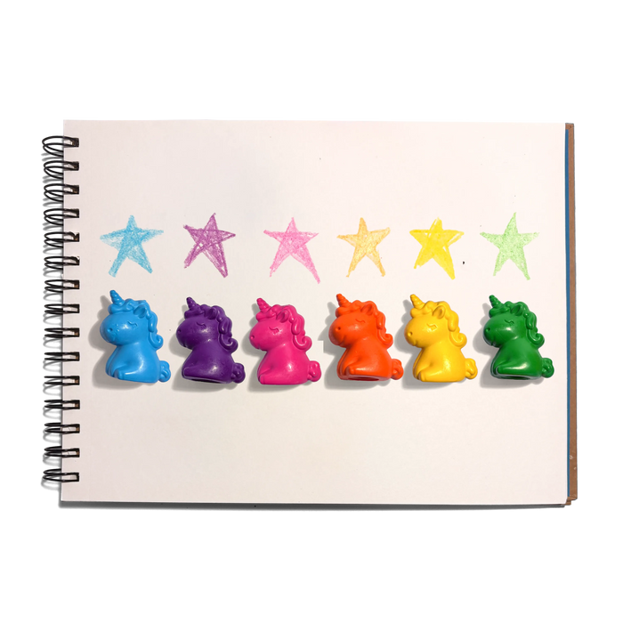 Unicorn Party Finger Crayons - Set of 6