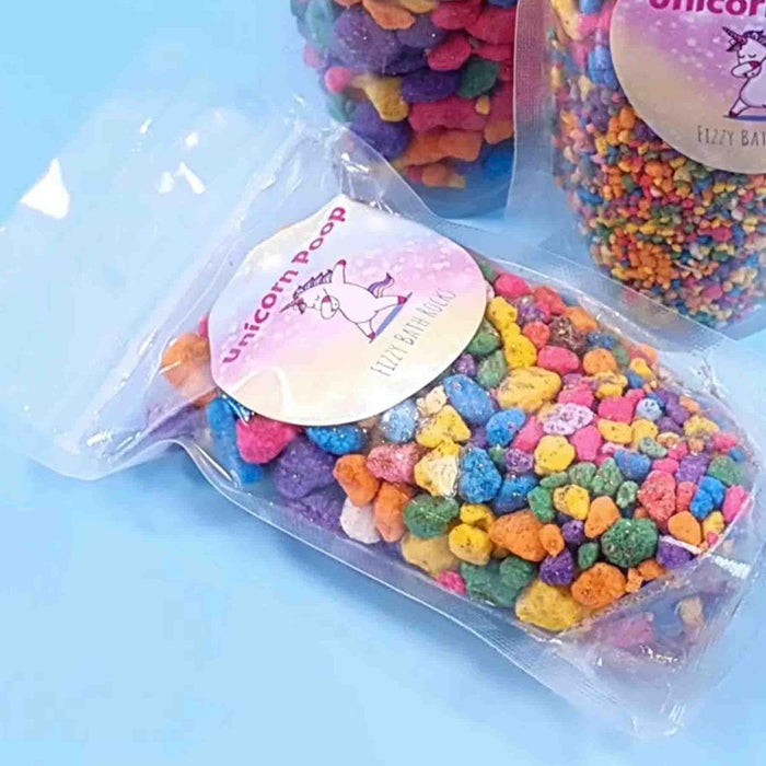 Unicorn Poop Fizzy Bath Rocks