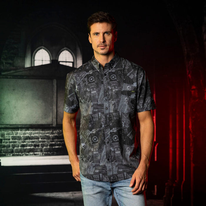 RSVLTS Universal Monsters Short Sleeve Shirt Universal Monsters "Making a Monster" – KUNUFLEX Short Sleeve Shirt Universal Monsters "Making a Monster" – KUNUFLEX Short Sleeve Shirt