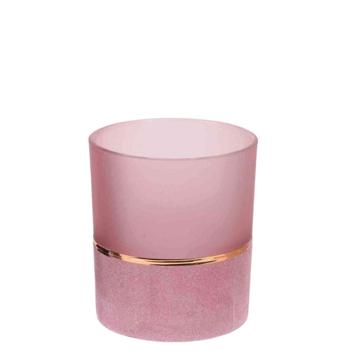 Urban Decor Velvet 8cm Tealight Holder - Pink