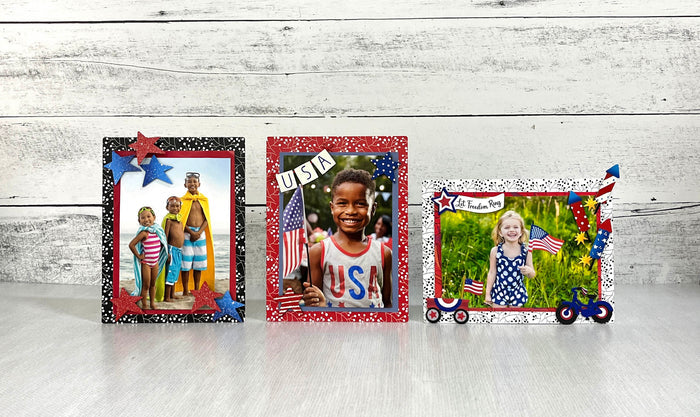 USA Banner w/ Star Magnets S/3 (3.5"w)
