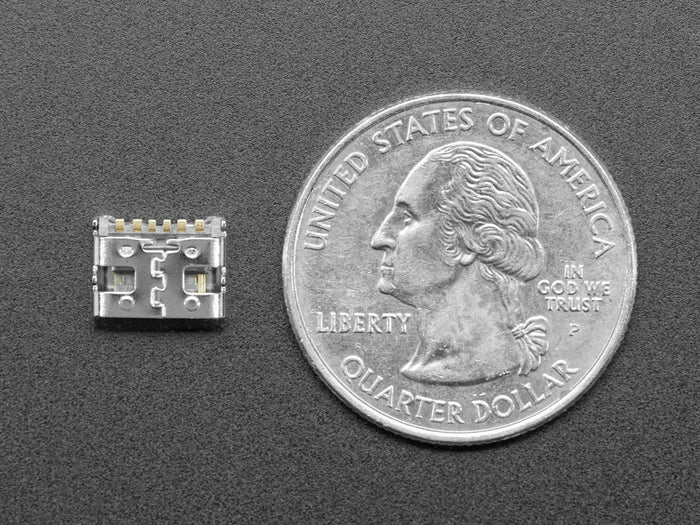 USB C SMT / THM Jack Connector - Power Only - Pack of 10 by The Pi Hut - The Pi Hut