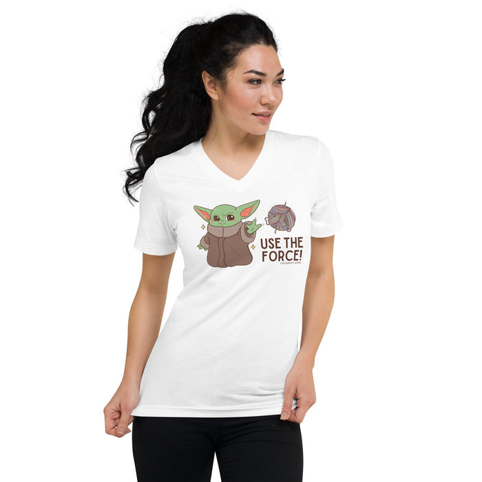 USE THE FORCE - Unisex Short Sleeve V-Neck T-Shirt